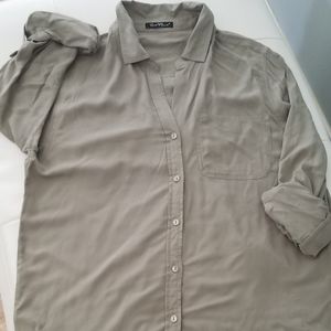 Velvet heart button down shirt